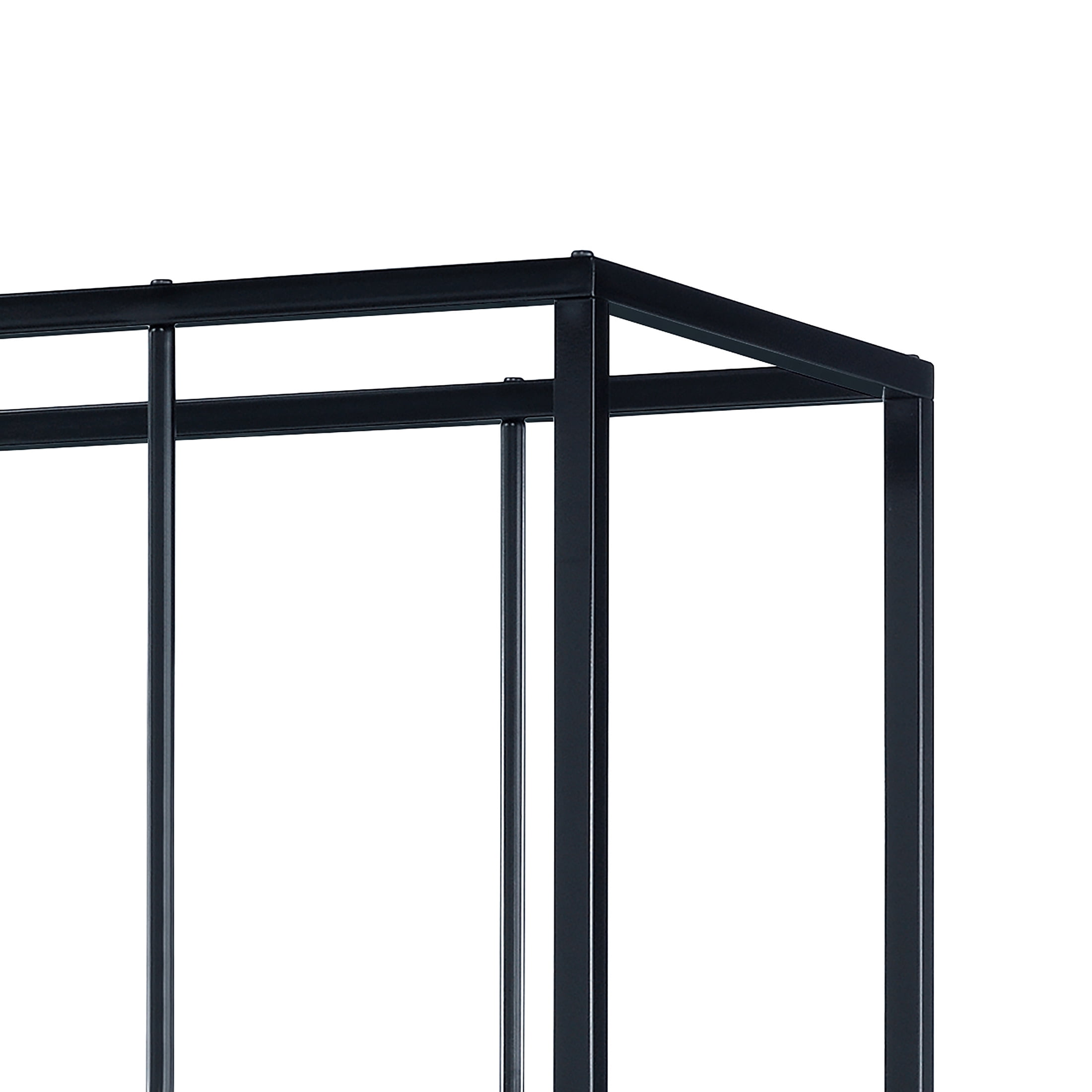 Furniture of America Harper 5-Shelf Bookcase, Black