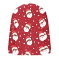 thumbnail image 4 of Cárdigan informal de punto con estampado navideño para mujer, chaqueta con botones y abrigo para mujer, 4 of 4