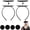 Black 2pcs, variant on Graduation Cap Headband Secures Your Grad Cap Upgrade Insert Hairstyle Hat Accessories Hairband for Graduates Gift