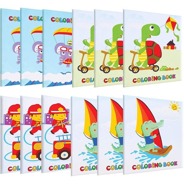 Incredible Value Coloring Books for Kids - Epic Bulk Party Pack of 12