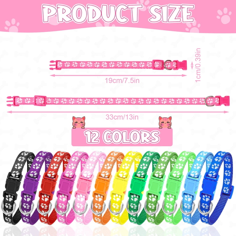 AOWOO 36-Piece Puppy Collar and Leash Set, Multicolor photo 2