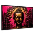 thumbnail image 1 of Cuadro Decorativo Marco Flotante Buda Reflejo Oro Rosa 90x60 Marco Negro, 1 of 3