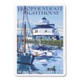 thumbnail image 2 of St. Michaels, Maryland, Hooper Strait Lighthouse, Lantern Press, Premium Playing Cards, 52 Card Deck with Jokers, USA Made, 2 of 5