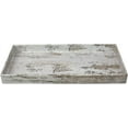 thumbnail image 2 of Home Basics Antique Wood Look Farmhouse Rustic Vintage Plastic Nesting Decorative Vanity Tray, White, 2 of 6