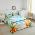 thumbnail image 3 of Erosebridal Ocean Beach Bedding King Comforter Set,Summer Holiday Comforter Sets King Size,Surfing Decor,Microfiber,3 Pieces, 3 of 8