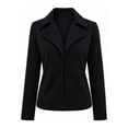 thumbnail image 1 of Chamarra George para Dama, con Cuello Solapa Negro Talla G, 1 of 4
