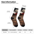 thumbnail image 2 of Bingfone Compression Socks for Women and Men Long Socks for Running Athletic Cycling Nurse- Rustic American Flag Wood, 2 of 6