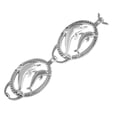 thumbnail image 2 of WHITE GOLD THE TWO DOLPHINS BRACELET :  14K  9", 2 of 2