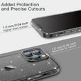 thumbnail image 7 of JETech Glitter Case for iPhone 13 Pro 6.1-Inch, Bling Sparkle Shockproof Phone Bumper Cover, Cute Sparkly for Women and Girls (Black), 7 of 7