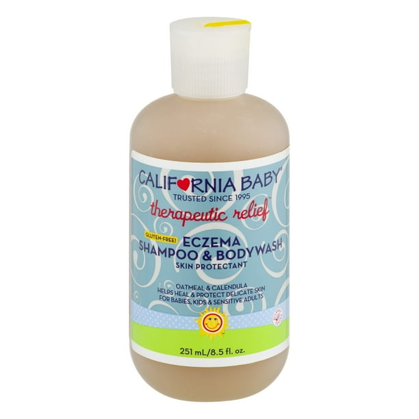 California Baby Therapeutic Relief Eczema Shampoo & Bodywash GlutenFree, 8.5 FL OZ Walmart