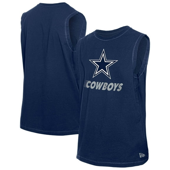 Men's New Era Navy Dallas Cowboys Leisure Collection Muscle Tank Top