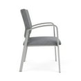 thumbnail image 5 of Pemberly Row Reception Waiting Room Silver Steel Oversize Guest Chair in Gray, 5 of 5