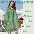thumbnail image 4 of Poncho Imperméable pour Adultes avec Capuche et Fermeture Éclair, 4 of 4