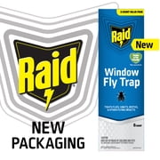 Raid Window Fly Trap Discreet Adhesives - 8 Count for Indoor Use