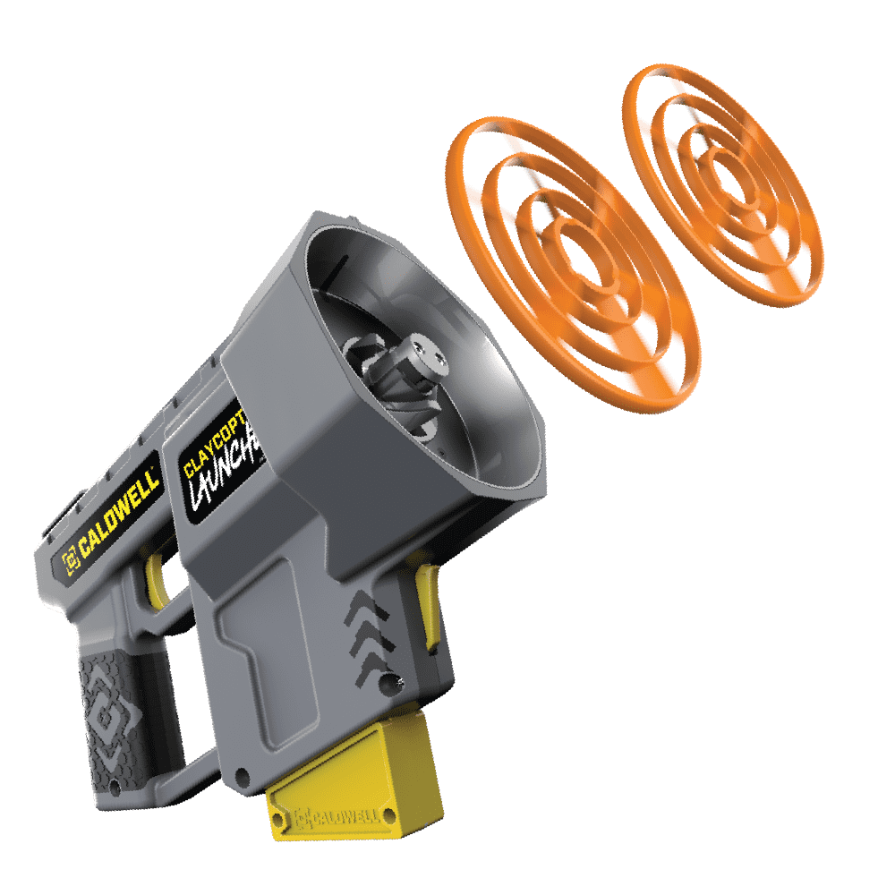 Caldwell ClayCopter Size 110mm. 50 Count. The Projectile Shotgun Target that Takes Flight. Realistic Lifelike Flight, Throws up to 100 Yards.