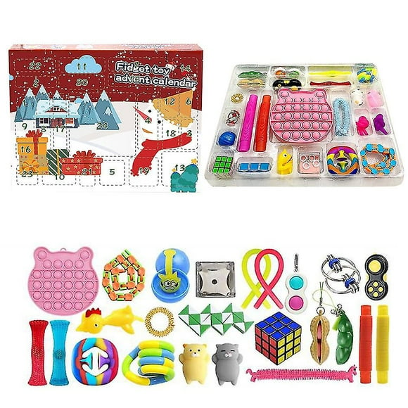 Christmas Advent Calendar - 24 Days Countdown Blind Box Toys Sets for Kids and Adults