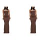 thumbnail image 1 of Sonducket larga Vestido ajustado Ropa de fiesta Cami Tirantes finos Sin mangas Piel apretada Cerca Ropa de dormir atractiva Type15 NO15, 1 of 6