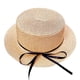 thumbnail image 1 of Sombrero de paja para mujer con circunferencia de 56-58 cm, sombrero para el sol con lazo de cinta, sombrero de copa plana para exteriores, sombrero para el sol con protección solar, 1 of 5
