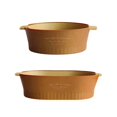 thumbnail image 1 of 1Pc/1 Set Vegetable Colander Large Capacity Double Layer Both Sides Handle Plastic Smooth Surface Draining Bowl Kitchen Accessories, 1 of 8