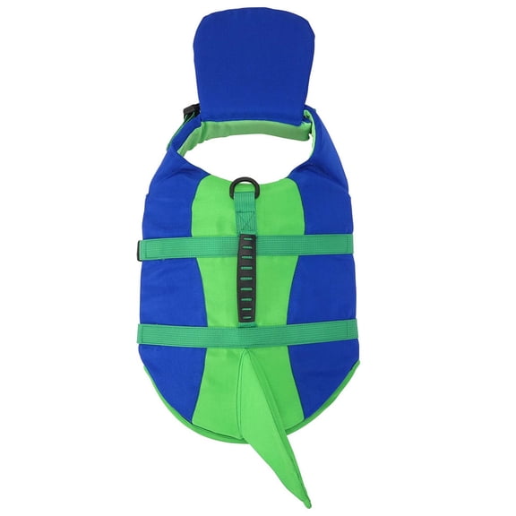 Dog Life Jacket with Chin Float, Safety Life Vest with Front Chin Float and Rescue Handle High Buoyancy Puppy Floating Swim Vest,