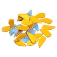 thumbnail image 1 of Unique Bargains 30Pack Irregular Acrylic Sew on Mirror Pieces Rhinestones Beads, Gold 25x11mm, 1 of 6
