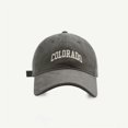 thumbnail image 1 of Gorra de béisbol con bordado de letras para mujer y adolescente, gorro con bordado de letras, Snapback, informal, para compras al aire libre, Primavera, 2023, 1 of 4