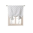 thumbnail image 4 of Shabby Trellis Tie Up Window Curtain Shade - Gray, 4 of 4