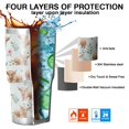 thumbnail image 7 of 30oz Blue Highland Cow Flower Leaf Pattern Tumblers Stainless Steel Tumbler with Lid and Straw,Vacuum Insulated Double Wall Travel Tumbler Cups Mug with Cleaning Brush for Coffee,Tea, 7 of 7