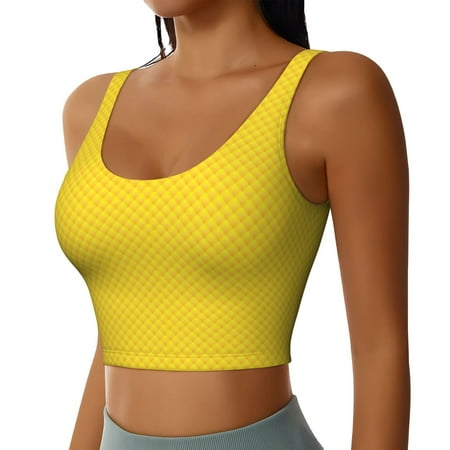 Picia Corn 3 Sports Bra for Women Padded Strappy Sports Bras Medium Support Yoga Bra with Removable Cups Running Yoga Bra-Small