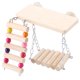 thumbnail image 5 of Escalera 3 Uds Loro De Madera Ardilla Pájaro Juguete Trampolín Columpio Escalera Jaula Accesorios, 5 of 7