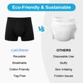 thumbnail image 4 of Mens Incontinence Underwear, CaiDieNu 3 Pack Washable Reusable Cotton Leak Proof Boxer Briefs, 150ml Absorbency Incontinence Underwear for Men, 4 of 7