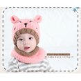 thumbnail image 4 of NOKIO Warm Winter Knit Hat And Circle Scarf Set Baby Boy Girl Winter Hat Toddler Bear Ears Beaniess Hat With Scarf Lined Knitted Cap Neckwarmer For Kids 2 Pieces, 4 of 4