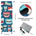 thumbnail image 4 of Tiny Teeth Gym Towels with Storage Bag, 72.8"x26.8", Suitable for Yoga, Pilates, Fitness, etc. - Yoga Towel Set for Ultimate Workout Comfort, 4 of 6