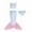 A-A, variant on Girls Mermaid Swimsuit 3pcs Bathing Suits Princess Bikini Set with Tail Skirt for Kids Toddler Swimwear,A
