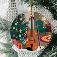 thumbnail image 2 of Violinist Playing Violin Christmas Ornament 2025, Personalized Violin Musical Instrument Ornament, Custom Violin Player Name Xmas Tree, Gifts for Violin Lovers, 2 of 5