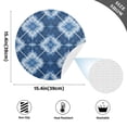 thumbnail image 5 of 15 Inch Round Grid Plate Mats Heat Non-Slip Resistant PVC Placemats for Kitchen Dining Table Decor Blue and White Tie-dye 4PCS, 5 of 5
