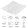 thumbnail image 5 of 200 pcs Clear Adhesive Bumper Pads for Visually Impaired Self-Adhesive Bumper Particle Sheets, 5 of 5