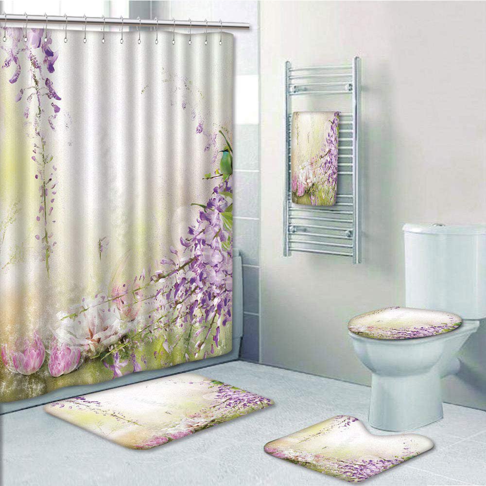 PRTAU Lavender Artistic Painting Floral Composition Spring Inspired