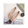 thumbnail image 4 of Frontwalk Women Casual Shoe Comfort Pumps Slip-Ons Flats Walking Breathable Loafers Women's Bow Ballet Flat Apricot 8, 4 of 4