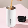 thumbnail image 4 of Taza de café sencilla, taza de acero inoxidable con aislamiento al vacío, taza portátil para beber para automóvil, taza deportiva, 4 of 5