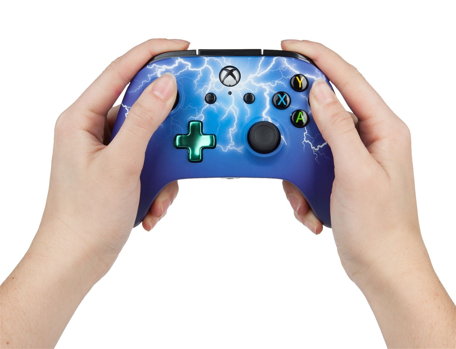 Manette câblée améliorée PowerA pour Xbox One, design Éclair dissipant
