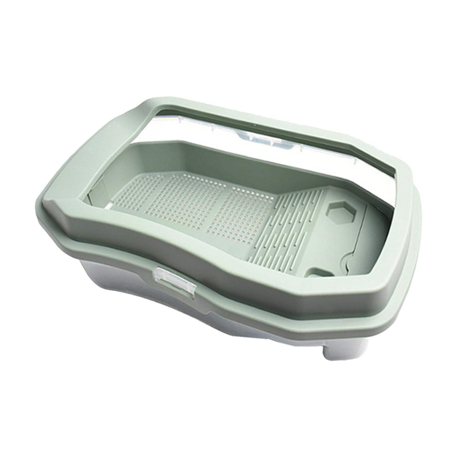 Bvdfgk Turtle Aquarium Reptile Tank Escapeproof Box Turtle Cage Tortoise Terrarium Easy Green
