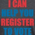 thumbnail image 3 of CafePress - I CAN HELP YOU REGISTER TO VOTE VOLUNTEER VOTER T - Womens Tri-blend T-Shirt, 3 of 4