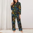 thumbnail image 2 of KLL Off-Road Vehicle Print Women's Long Sleeve Pajamas with Pants Sleepwear Loungewear 2 Set-X-Large, 2 of 7