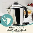 thumbnail image 5 of Farberware 47053 Classic Yosemite Stainless Steel Coffee Percolator - 12 Cup, Silver, 5 of 5