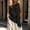 Black, variant on IUYRTFE Women's One Shoulder Sleeveless Asymmetrical Top Loose Fit Cotton Linen Blend Casual Summer Blouse