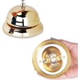 thumbnail image 2 of 1pc Gold Call Bells, 3.35 Inch Service Bell for Calling Customer Service, Desk Bell, Restaurant Games, Hotel Bell or Dinner Bell, 2 of 5