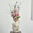 thumbnail image 3 of Nearly Natural Vintage Rose Artificial Flower Arrangement in Floral Design Pitcher, 3 of 4