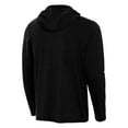 thumbnail image 3 of Men's Antigua Heather Black Orlando Magic New Logo Tidy Quarter-Zip Hoodie, 3 of 3