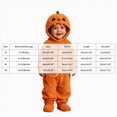 thumbnail image 3 of NOLDARES Halloween Pumpkin Onesie Family Matching Pajamas Plush Snug Hooded Jumpsuit One Piece Loungewear Cosplay Costume(Orange,18-24 Months), 3 of 9